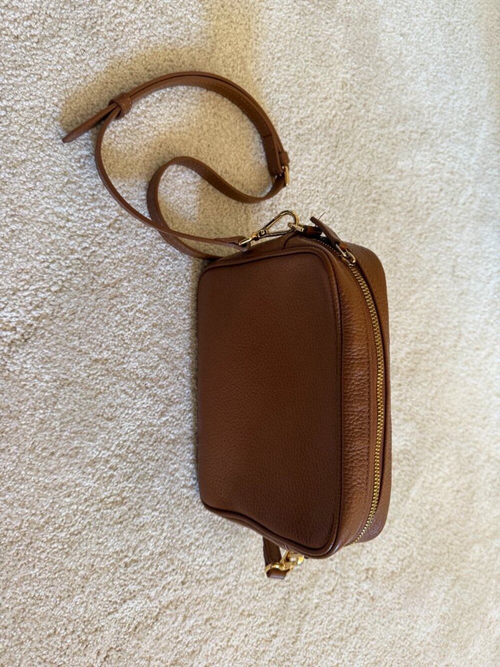 Quince Italian Leather Crossbody Bag - Picture 2 of 4